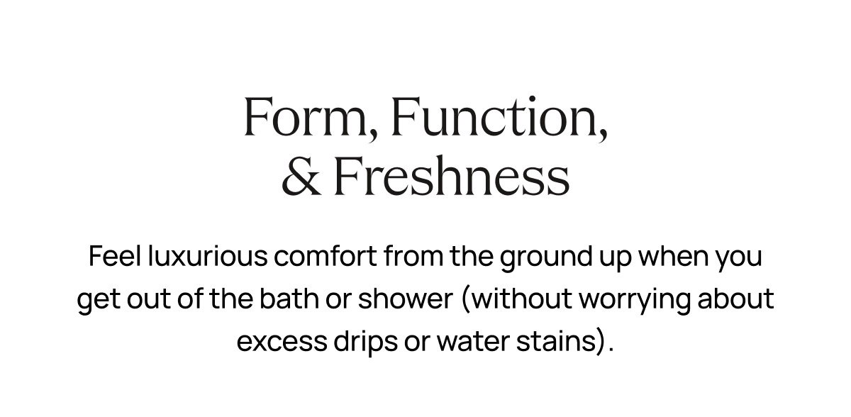 Form, Function, & Freshness |  Shop Bathmats 