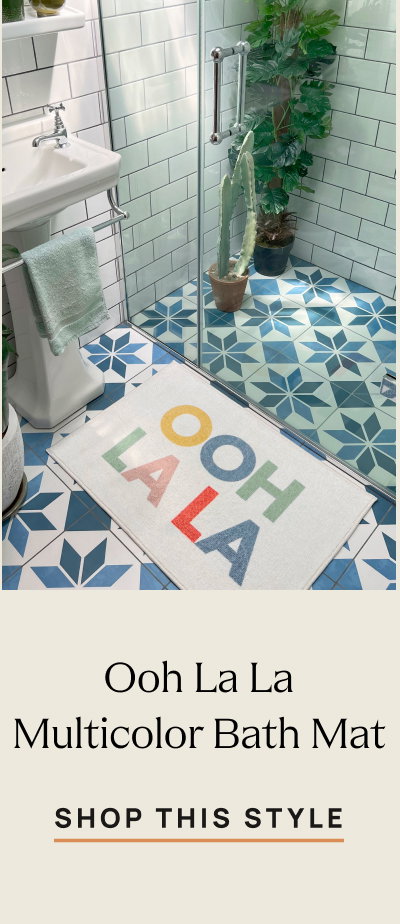 Ooh La La Multicolor Bath Mat | Shop This Style