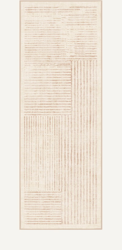 Linear Oasis Neutral Rug