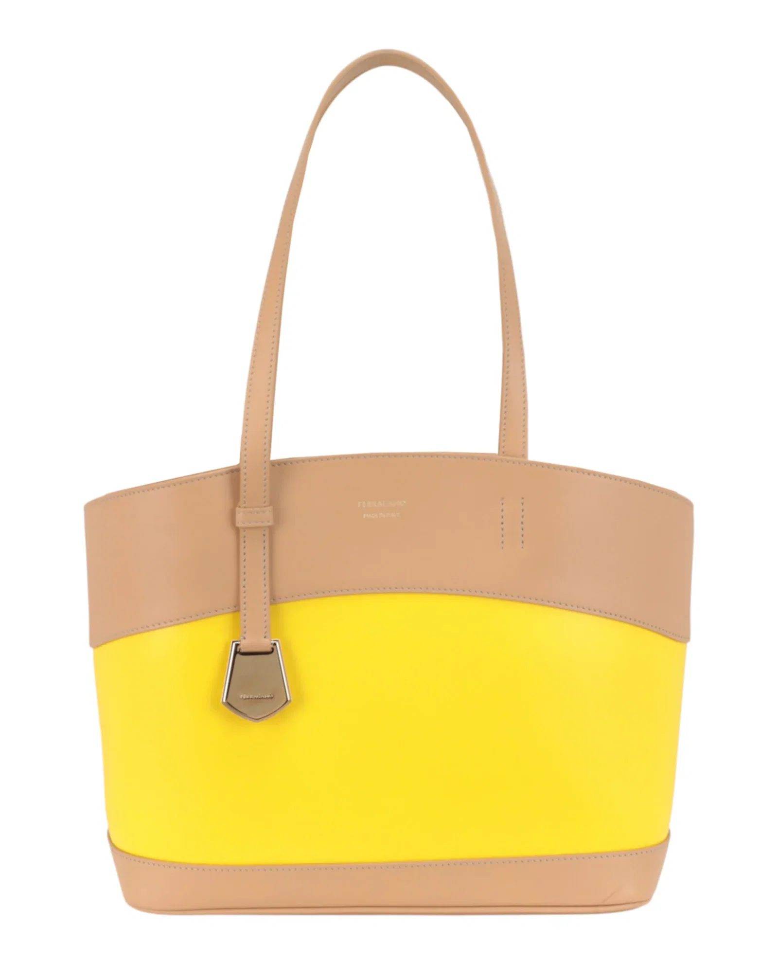 Image of Ferragamo Leather Tote Bag