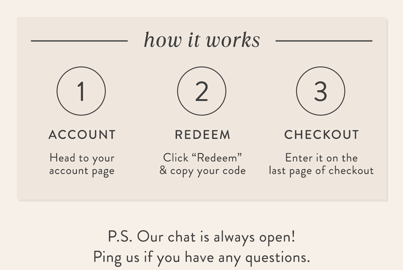 Check your account 