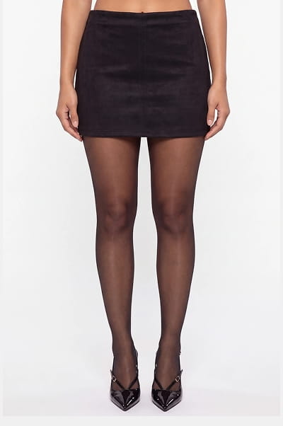 Shop Faux Suede High Waisted Mini Skirt