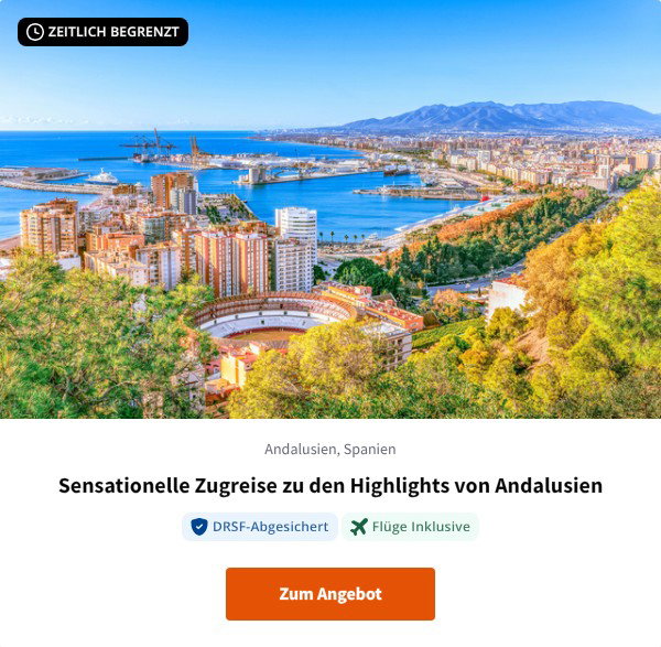 Sensationelle Zugreise zu den Highlights von Andalusien