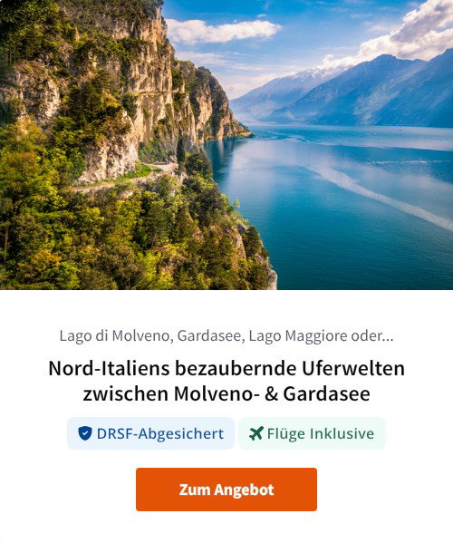 Nord-Italiens bezaubernde Uferwelten zwischen Molveno- &amp; Gardasee
