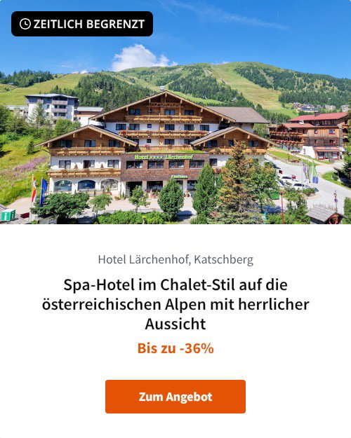 Spa-Hotel im Chalet-Stil auf die österreichischen Alpen mit herrlicher Aussicht