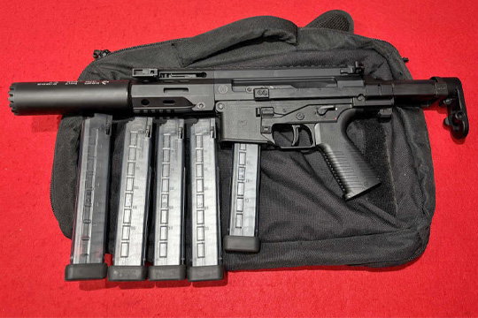B&T SPC9SD 9mm SBR & Silencer 5x Mags PDW Combo Used NFA eForm 3