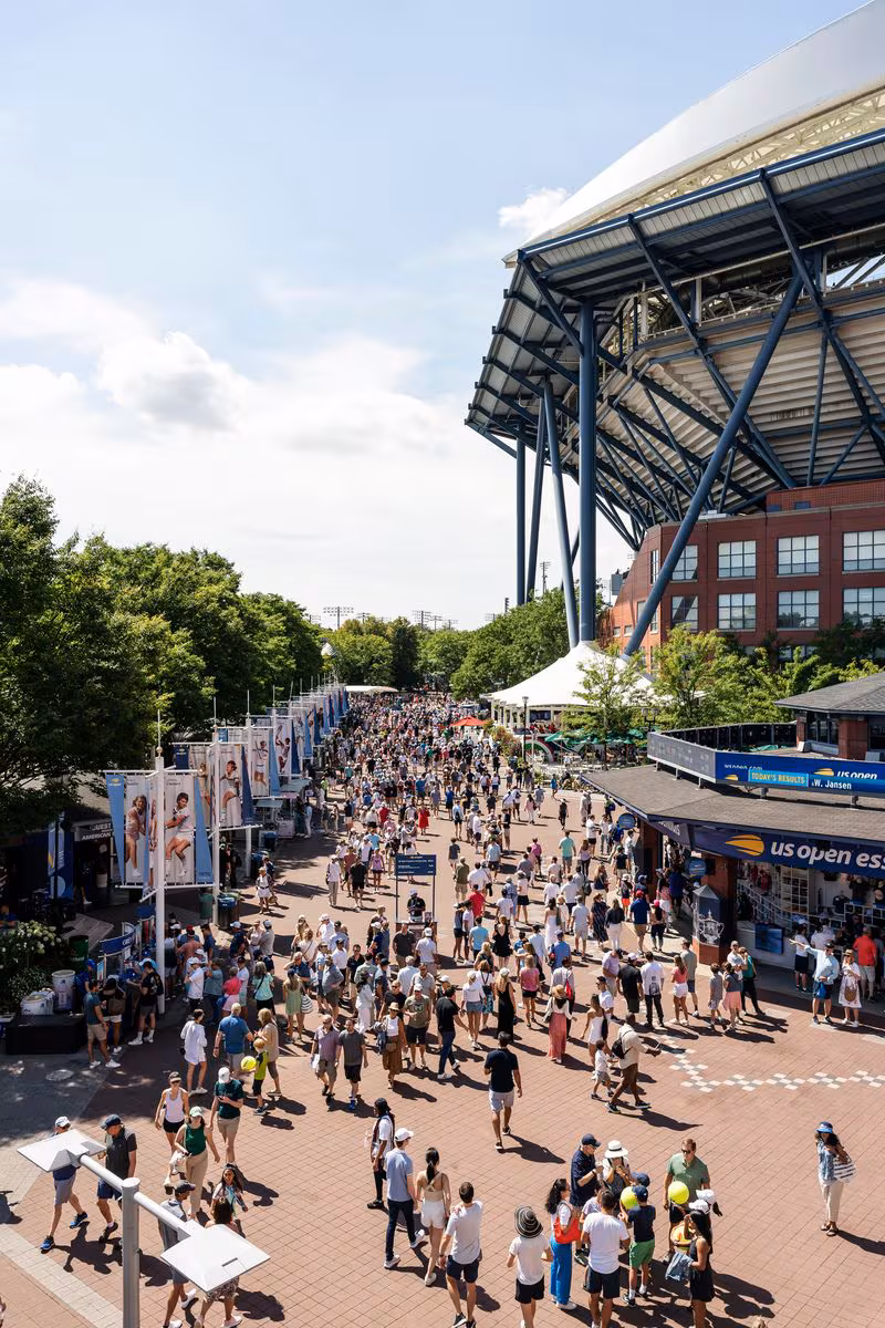 Fans attend the sixth day of the U.S. Open in New York on Saturday, Sept. 3, 2022.