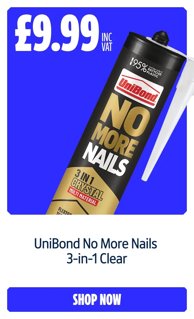 UniBond No More Nails Transparent Crystal. Only £9.99. Shop now