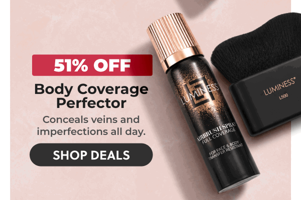 BODY COVERAGE PERFECTOR: Conceals veins and imperfections all day.