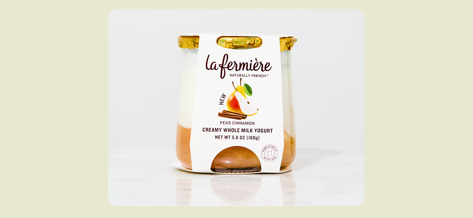 La Fermiere Pear Cinnamon Whole Milk Yogurt