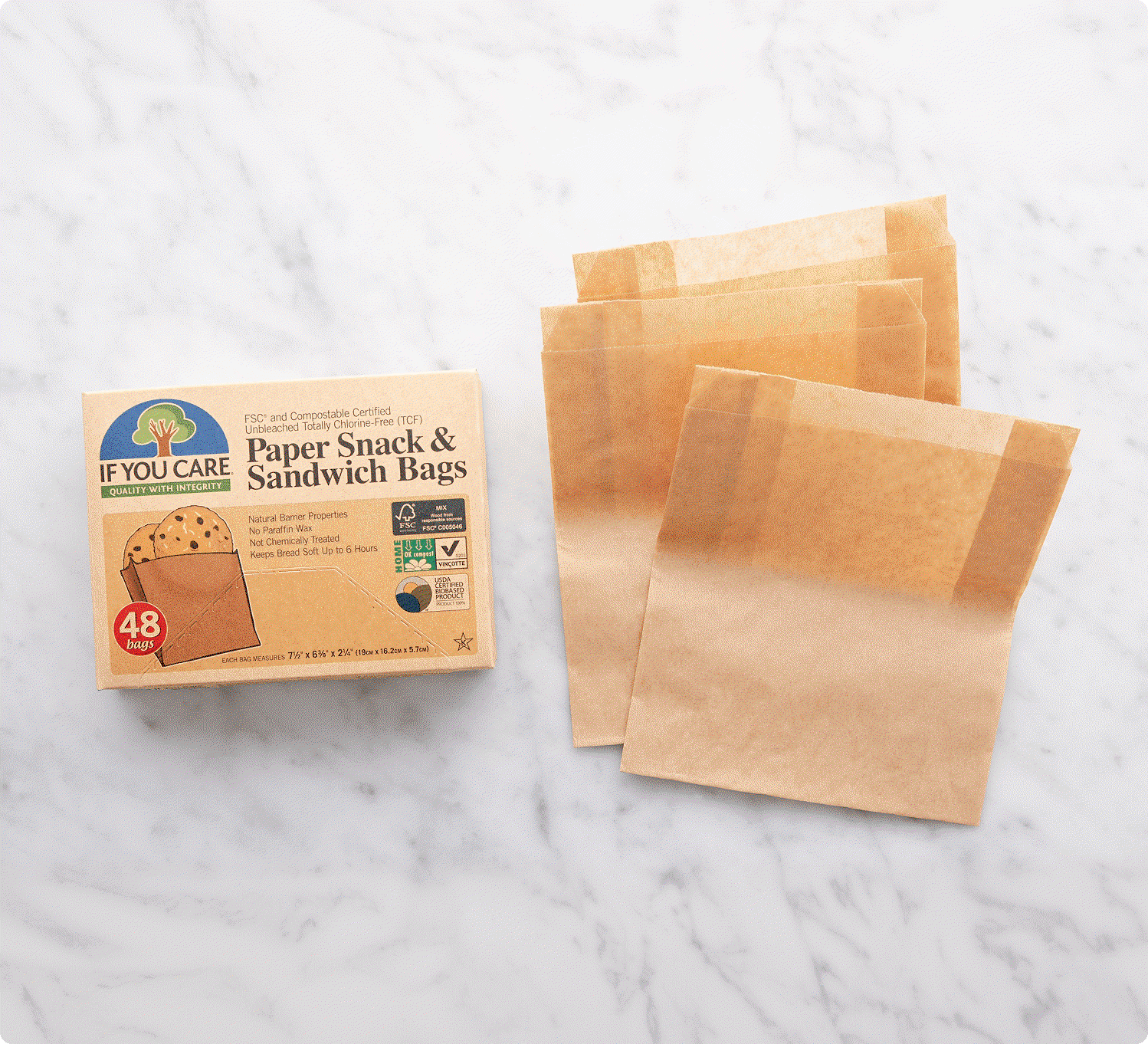 Fresh Focaccia and Compostable Snack & Sandwich Bags