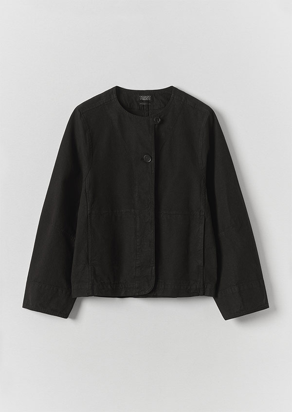 Sculpted Brushed Cotton Canvas Jacket