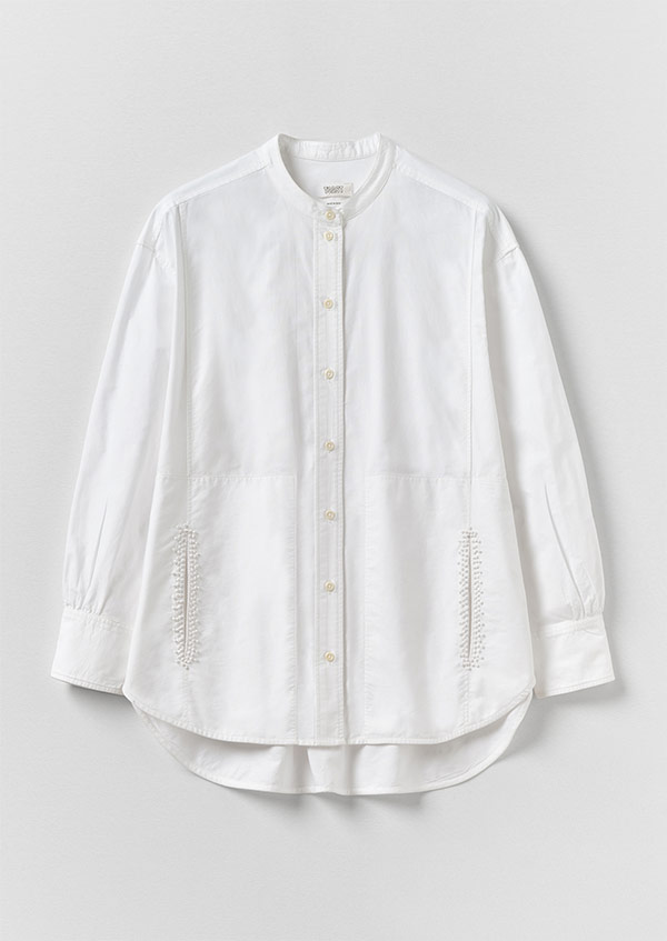 French Knot Cotton Shirt