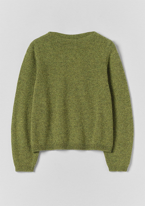 Boat Neck Wool Sweater