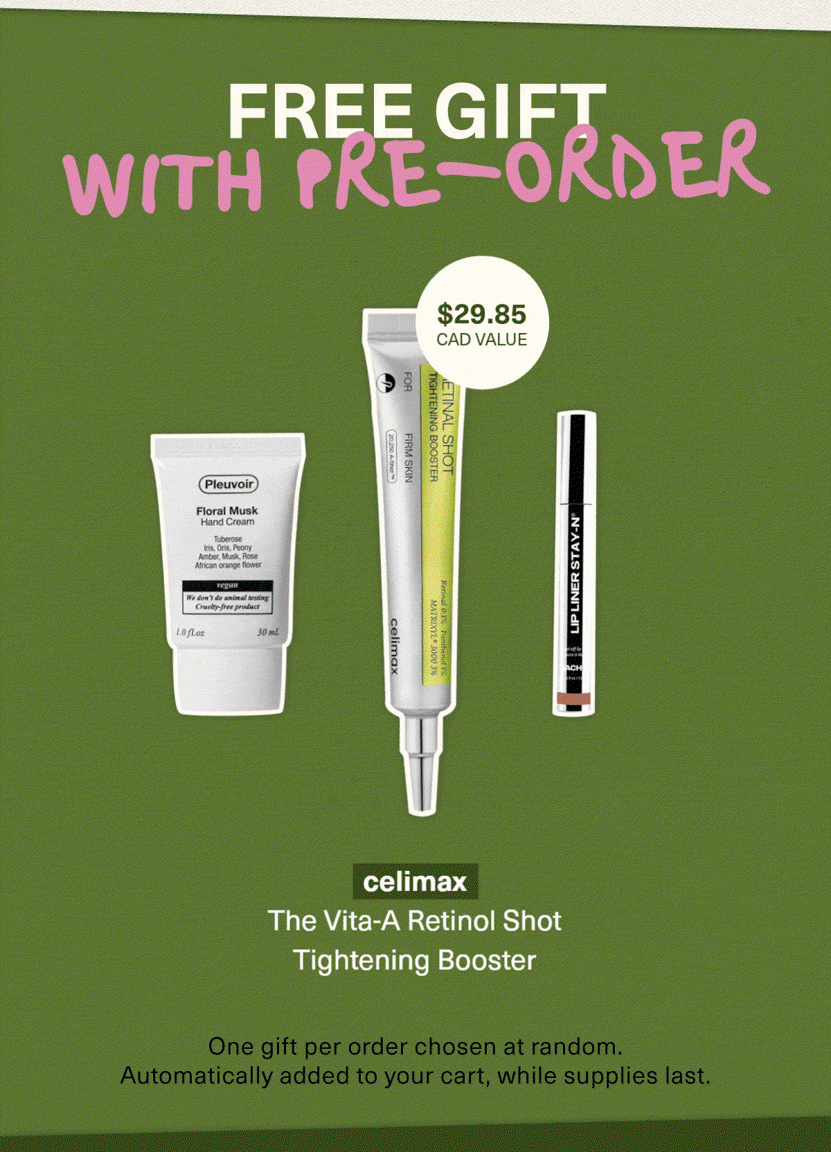 FREE GIFT WITH PREORDER