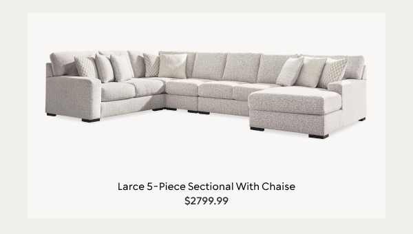 Larce 5-Piece Sectional with Chaise