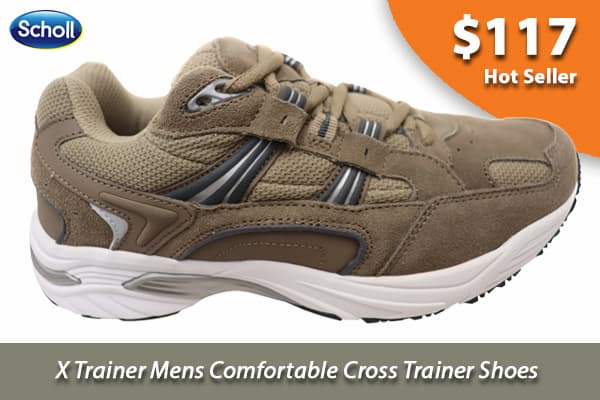 Scholl Orthaheel X Trainer Mens Comfortable Cross Trainer Shoes