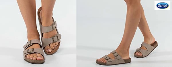 Scholl Orthaheel Beth Womens Comfortable Slides Sandals
