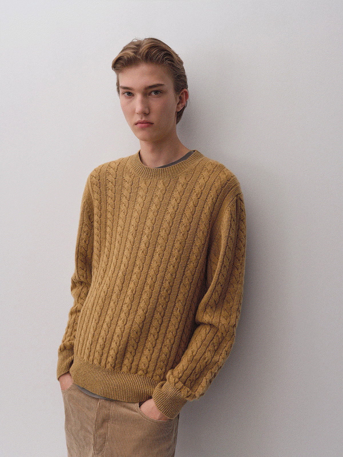 A.P.C. models in Fall Collection outfits GIF