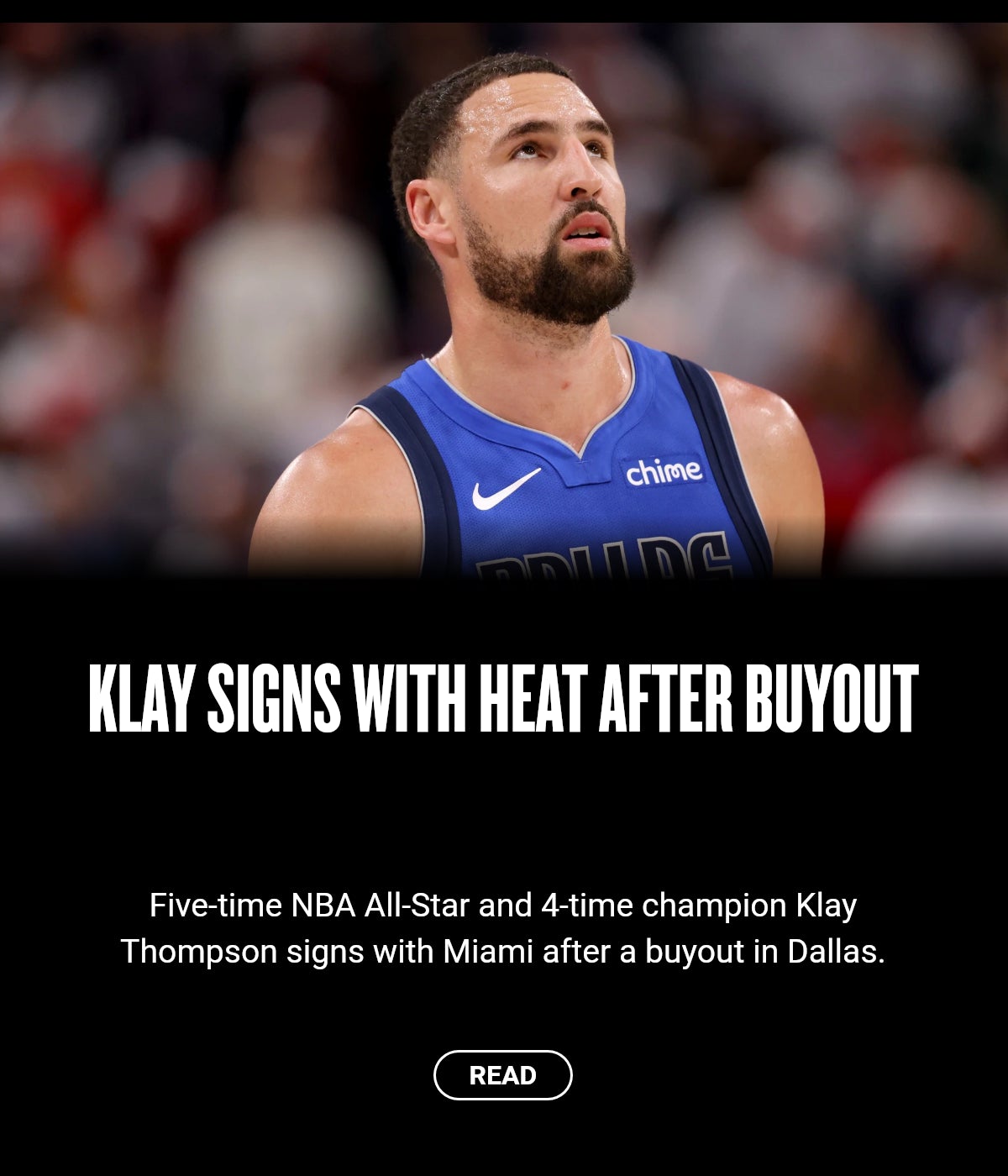 Klay signs with Heat after buyout
