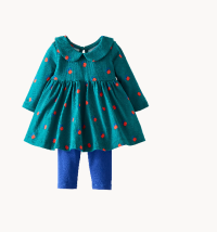 Baby Long Sleeve Skater Dress & Leggings Set