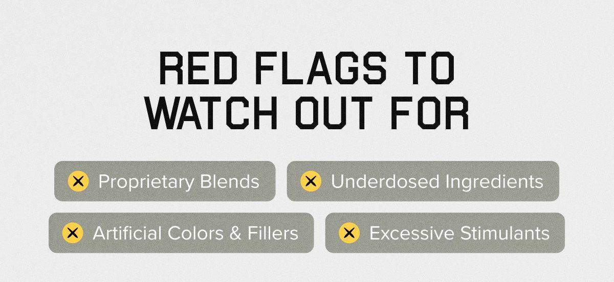 RED FLAGS TO WATCH OUT FOR