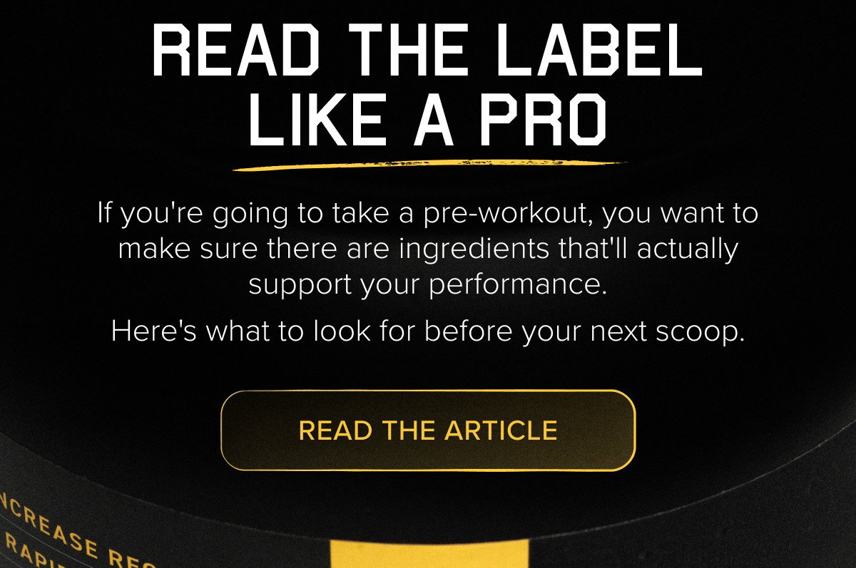 READ THE LABEL LIKE A PRO