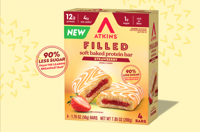 Strawberry Filled Soft Baked Protein ;Bar