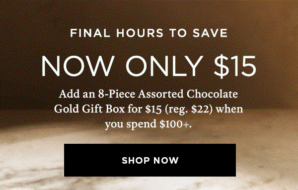 Assorted Chocolate Gold Gift Box, 8pc.
