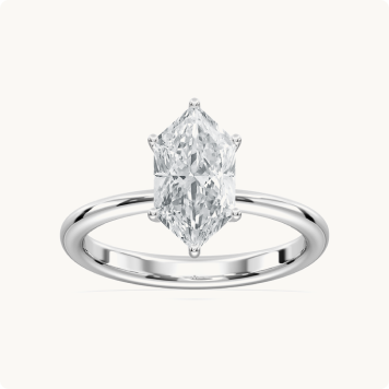 Duchess Marquise Lab Grown Diamond 1 1/2ctw. Solitaire Engagement Ring in 14k White Gold