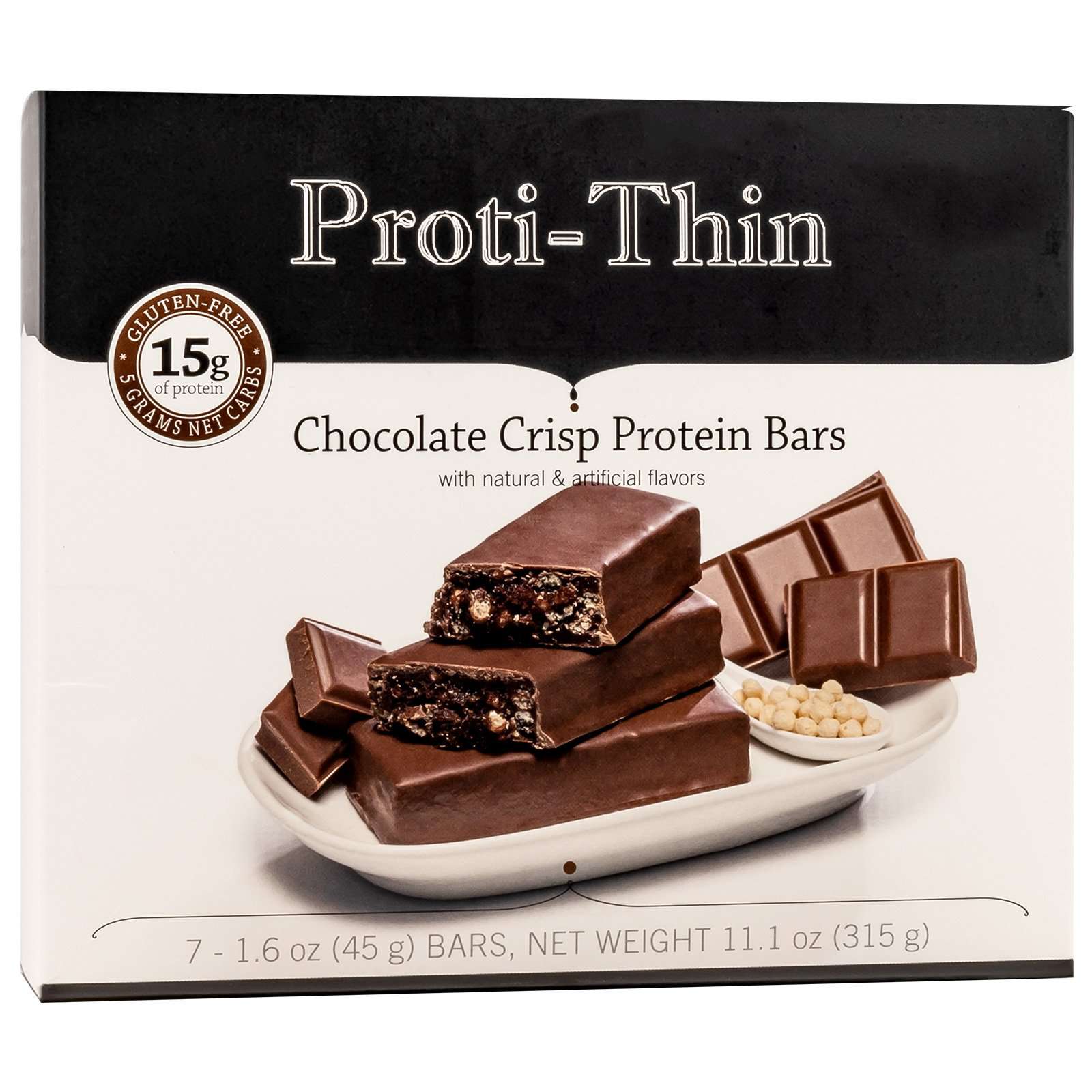 Image of Proti-thin Vlc Protein Bar - Chocolate Crisp - 7/box