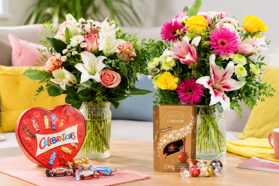 Colorful Bouquets and Chocolate Gifts