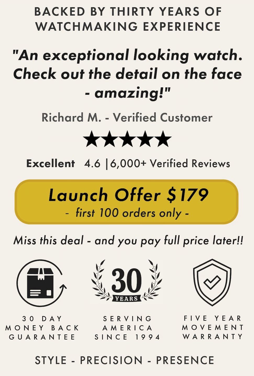 30+ Years Of 5 Star Reviews