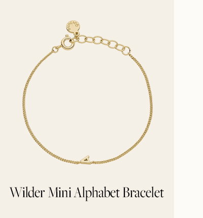 Wilder Mini Alphabet Bracelet