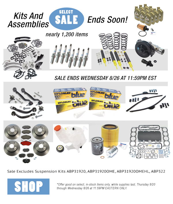 ENDS SOON - Kits And Assemblies On Sale at RoverParts.com