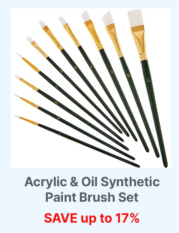 Acrylic & Oil Synthetic Paint Brush Set