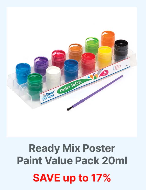 Ready Mix Poster Paint Value Pack 20ml