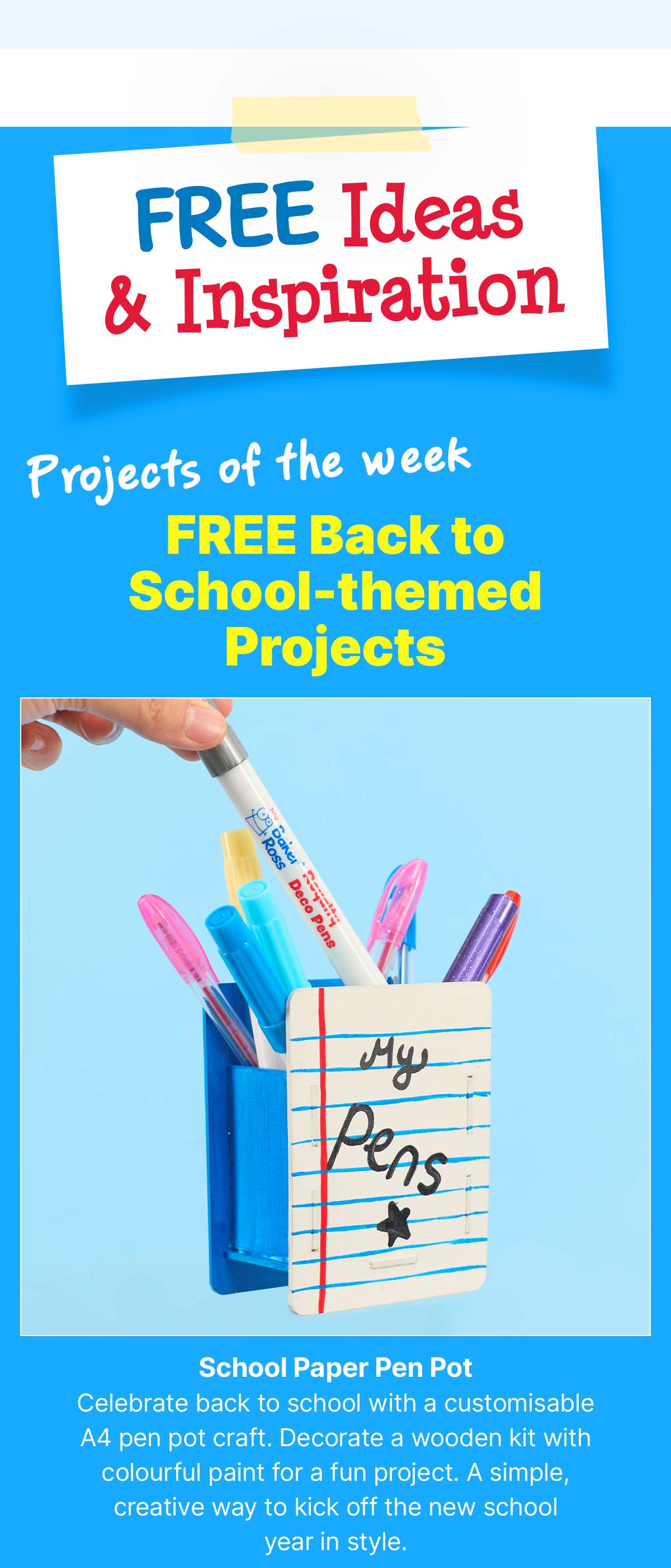 School Paper Pen Pot
