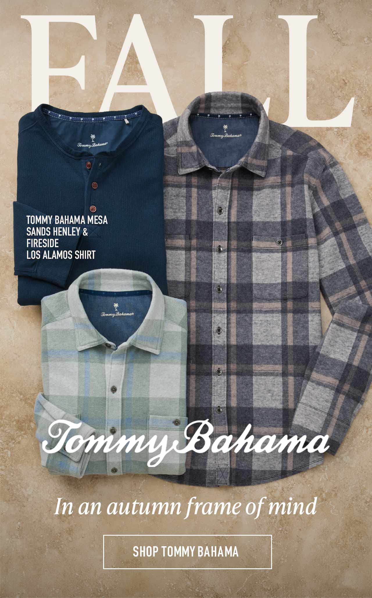 Ease Into Fall with Tommy Bahama — new arrivals at Westport Big & Tall
