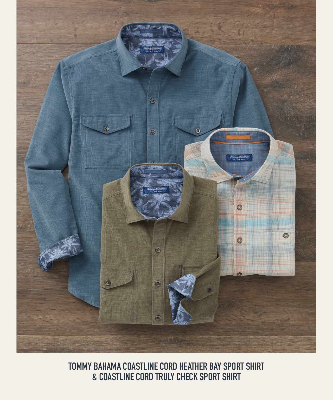 Tommy Bahama fall styles — resort lifestyle shirts and more