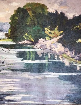 Churchill Landscape Gets First U.K. Showing in Exhibition Tracing His Artistic Life