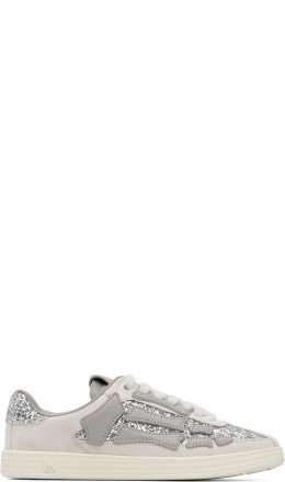 Gray & Silver Glitter Pacific Bones Sneakers