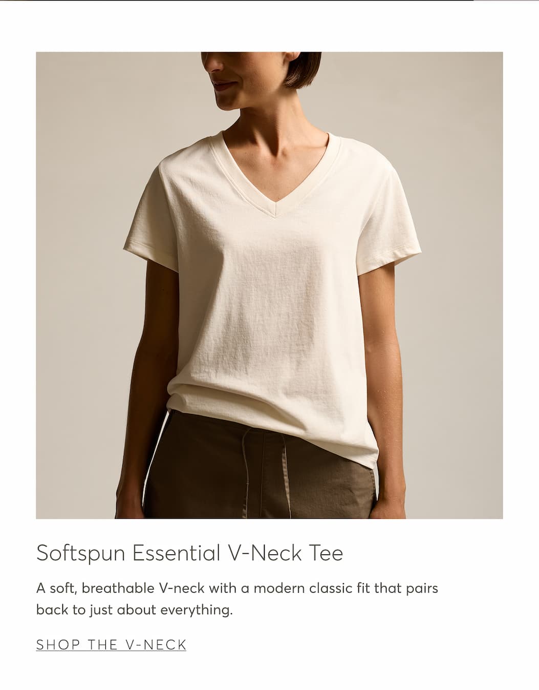 Softspun Essential V-Neck Tee | Shop The V-Neck