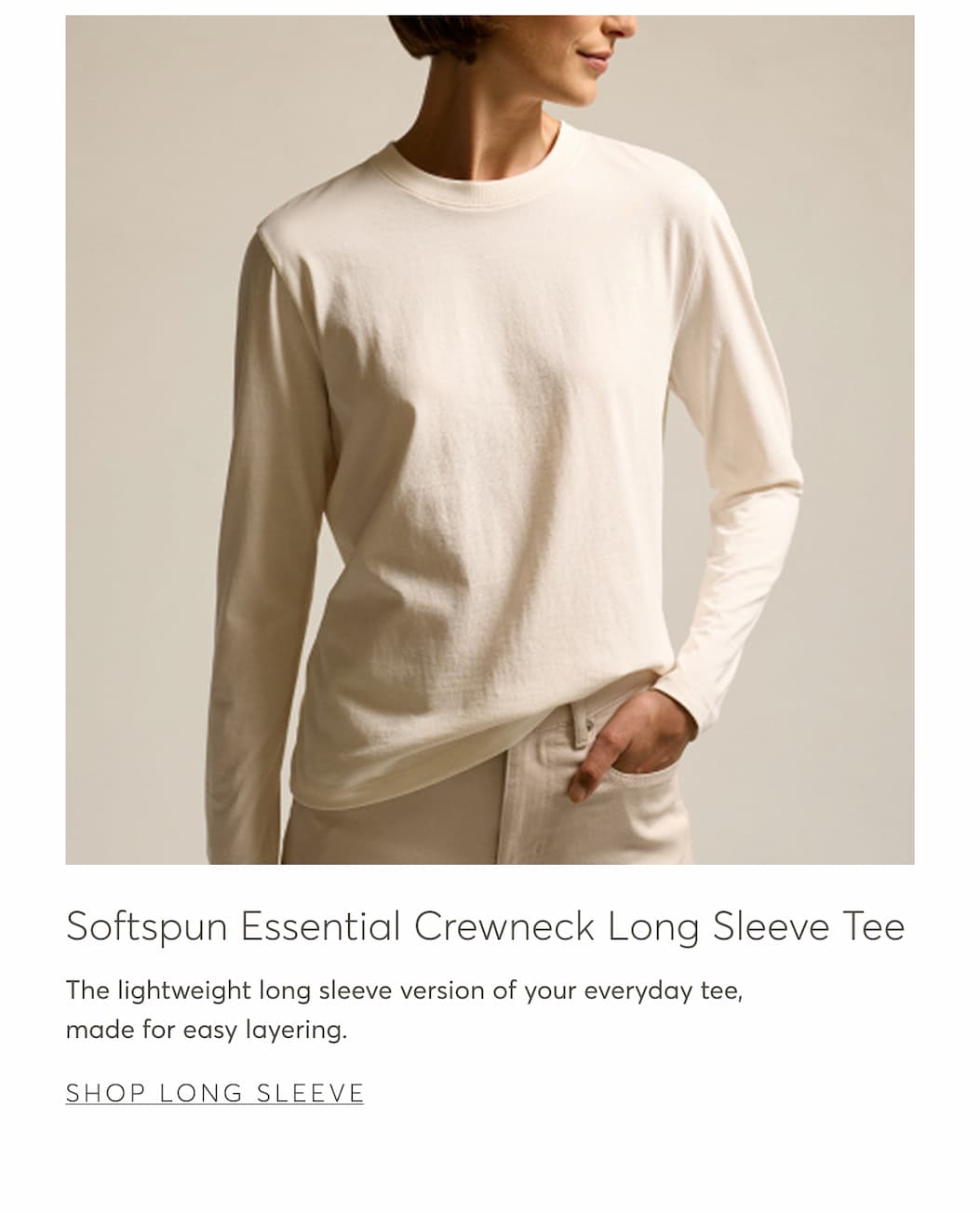 Softspun Essential Crewneck Long Sleeve Tee | Shop Long Sleeve