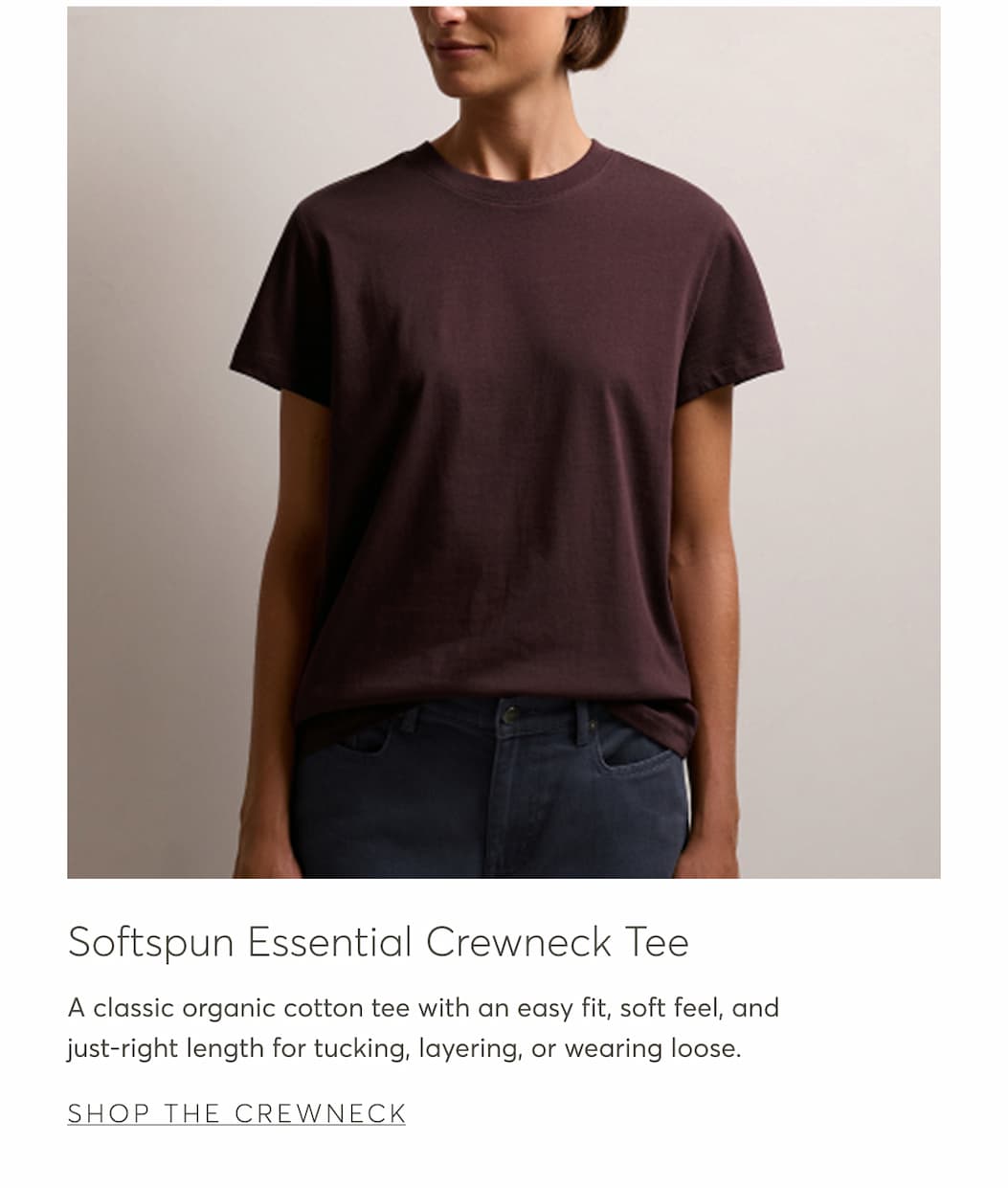 Softspun Essential Crewneck Tee | Shop The Crewneck