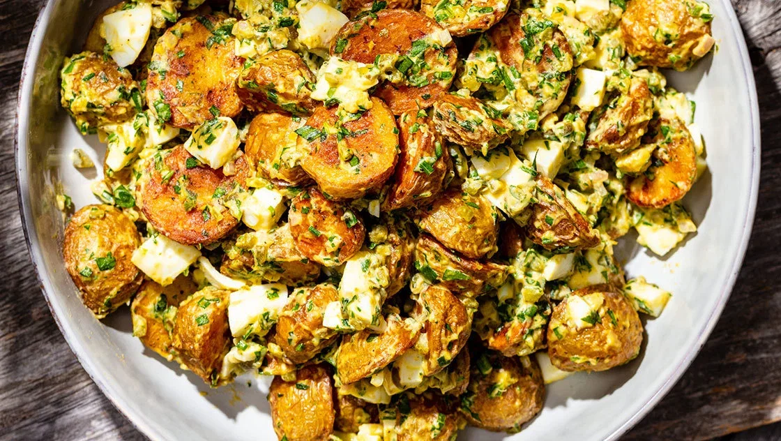 Potatoes with Sauce Gribiche
