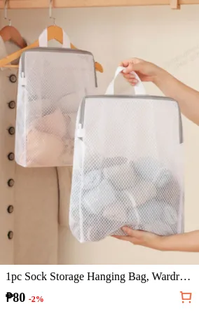1pc Sock Storage Hanging Bag...