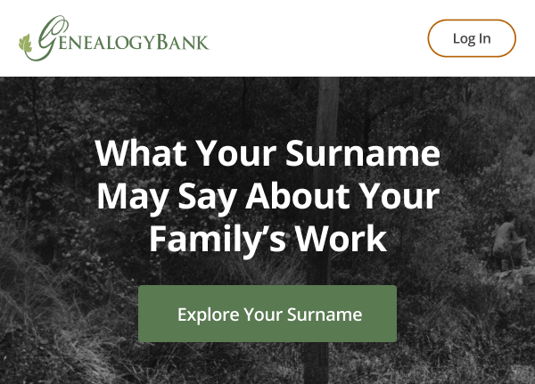 What Your Surname May Say About Your Family’s Work