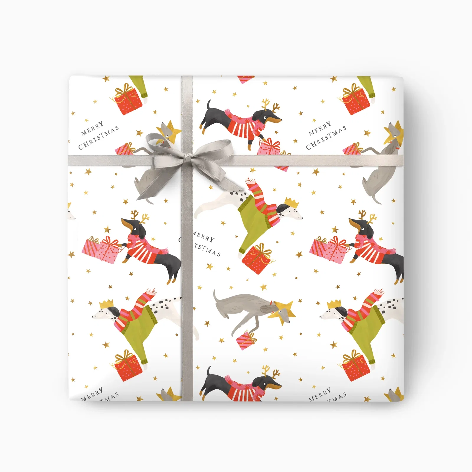 Image of CWP076 - Party Pups Christmas Wrapping Paper