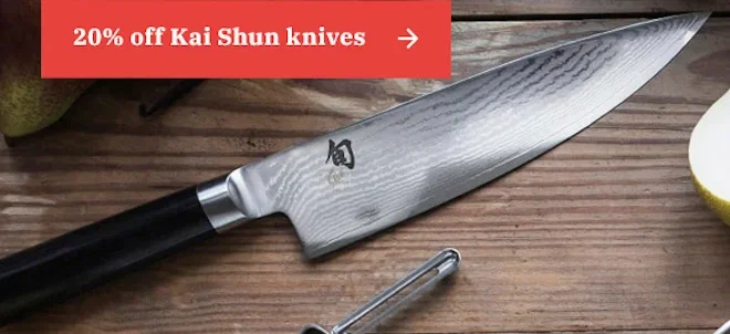 20% off KAI Shun Knives